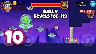Ball V: Red Boss Challenge - Gameplay Walkthrough Android Part 10 - Levels 108-119