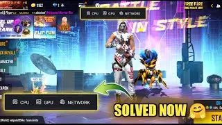 Cpu Gpu Network Notification Problem Free Fire | Solve Cpu Gpu Floating Notification Problem Fixed 😥