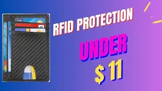 RFID Protection Men's Or Women's Minimalist Front Bifold Wallet For Under $11