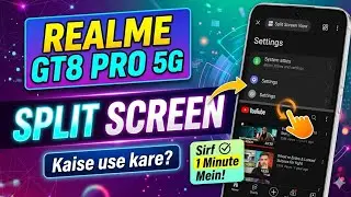 Realme GT8 pro 5G split screen kaise use Kare|| how to use split screen on Realme GT8 pro 5G ||