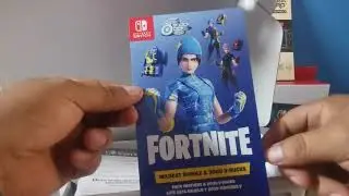 Nintendo switch Fornite edition unboxing
