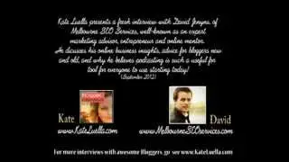 David Jenyns Blogger Interview by Kate Luella Sep 2012 (re: Podcasting, online marketing strategies)