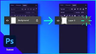 Como remover CAMADA DE BACKGROUND no Photoshop | 3.6 |  Curso Photoshop Susse