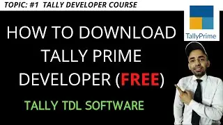 How to Download Tally Developer Software For Free - Tally Prime Developer Software - TDL Software