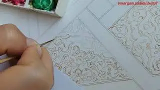 Persian illumination tutorials by Maryam Nadimi (primary outlining)