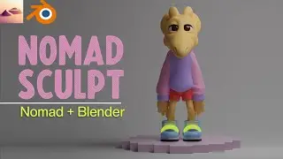 Nomad Sculpt Export to Blender | Giraffe Boy