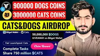 Cats & Dogs Coins Giveaway | New 750 Million $Cats Fair Launchpool on Bitget Wallet