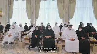 UAE PRINCE with outstanding High School students & their families