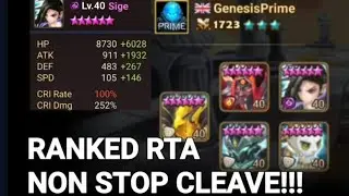 Rank RTA - NONE STOP CLEAVE!!! #summonerswar