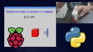 Sensor ultrassônico conectado a raspberry com interface gráfica em python