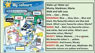 Kid's Box Starter - Unit 3 - My Colours - 1 - Listen and point.