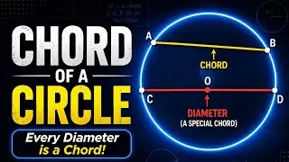 Chord of a Circle Explained Clearly | Every Diameter is a Chord!