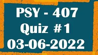 PSY 407, Sport Psychology, Quiz #1