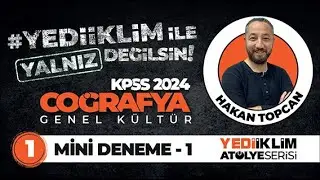 2024 KPSS COĞRAFYA MİNİ DENEME 1