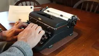 1941 Royal Aristocrat typewriter at work