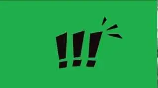 !!!!!! GREEN SCREEN ACTION WORDS COMIC BOOK WORD BALLOONS