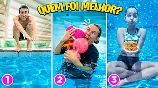 WHO WANTS MORE CHALLENGES IN THE SWIMMING POOL WINS