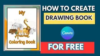 How to make drawing book in canva for free / coloring book / python tutorial