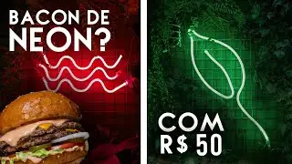 Letreiro neon led com menos de R$50! Tutorial completo! (LETREIRO NEON)