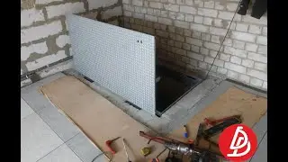 Люк невидимка в подвал гаража. "Броневик" Днепр