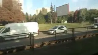 Киев 20.09.2014, скоростной трамвай №1