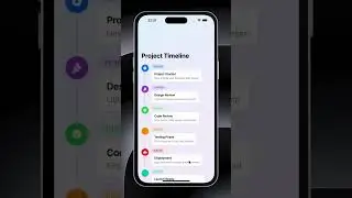 SwiftUl Vertical Timeline UI ⏳✨