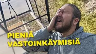 Kevätmyrsky puutarhassa | Kasvihuone palasiksi, 13 tonnia multaa ja lapio