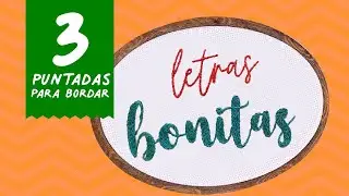 🧵 Cómo BORDAR LETRAS a Mano para Principiantes 🧵 PASO a PASO