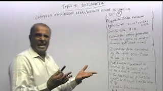 VIDEO - 146: TOPIC 8: INTEGRATION: EXAMPLES OF FINDING AREAS/VOLUMES USING INTEGRATION SET (5)