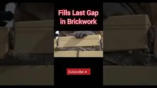 Fill Last Gap in Brockwork #bricklaying #shorts #construction #youtubeshorts