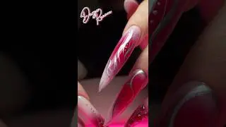 🤘🏻Гранжевые ногти🎃 И маникюр за 10 часов😱 3ч. #маникюр #nails #ногти #nailart #хэллоуин