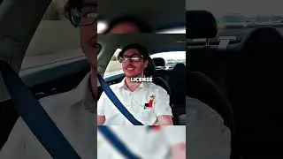 License Takes His Driving Test 