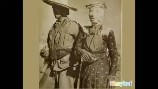 Newlyweds on a pilgrimage 1940, Mexico,