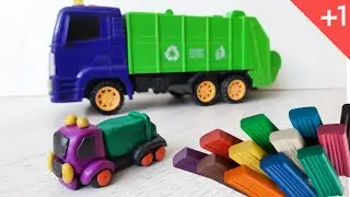Plasticine Garbage Truck / Plasticine Cars / Plasticine Modeling