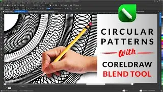 Create Intricate Circular Patterns with the Blend Tool in CorelDRAW