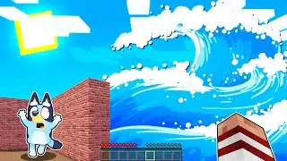 CONSTRUYO PARA SOBREVIVIR AL TSUNAMI CON BLUEY
