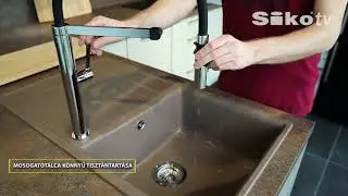 SIKO mosogató csaptelep szilikon karral