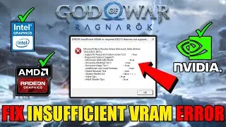 God of War Ragnarok CRASH FIX Insufficient VRAM Error Solved! | VRAM Requirement D3D12 Error Fix