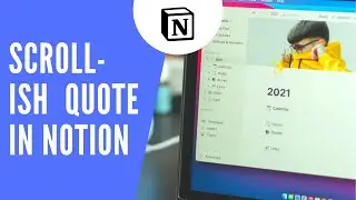 Scroll-ish Quote Text Style Effect in Notion