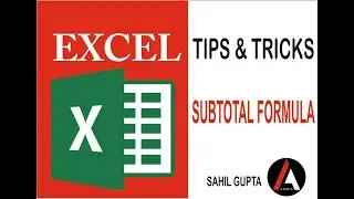 #AdmixEducation #ExcelTips&Tricks #SubtotalInExcel  How to use Subtotal With Advance Filter Option