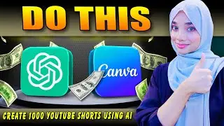 How To Make 1000 Faceless YouTube Shorts Using AI In 2024 - Canva + Chatgpt - Make Money Online