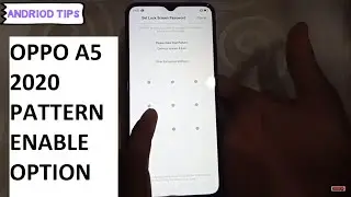 Oppo a5 2020 pattern enable option