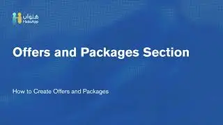 Service Provider - Offers and Packages Section - HelloApp Dashboard