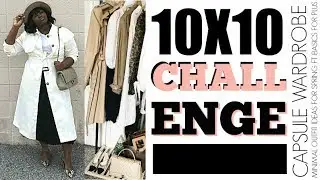 10X10 CHALLENGE | 10 outfits I CHIC SPRING 19 CAPSULE WARDROBE LOOKBOOK I PLUS SIZE CURVY  FASHION