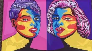 Almost famous ART pop art at pro clips salon