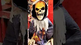 Demonic Gatekeeper Skeleton Animatronic Says Your Soul Is Mine at Spirit Halloween! 💀🎃 #Shorts
