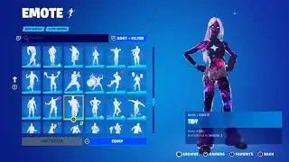 Galactic Crossfade EARLY Skin Showcase w/ RARE EMOTES!