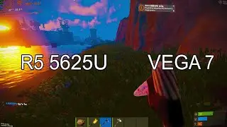 RUST : VEGA 7 + R5 5625U : 1080p Low Settings | 720p Low Settings