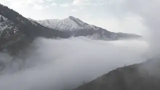 Полёты в тумане над горами Алматы, Ноябрь 2023. Flying in the fog - November 2023, Almaty