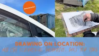 Drawing on location  My CGI charcoal, graphite and ink top tips